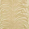 Schumacher Zebra Palm Sisal Gold On Ivory Wallpaper