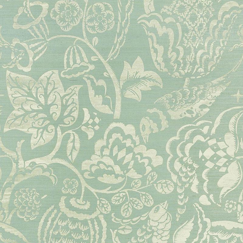 Schumacher Uccello Sisal Sky Wallpaper