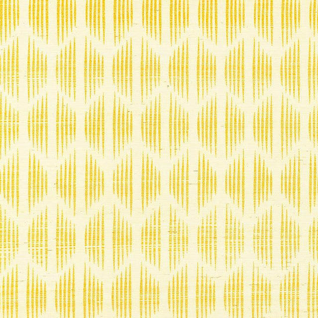 Schumacher Ovington Sisal Yellow Wallpaper