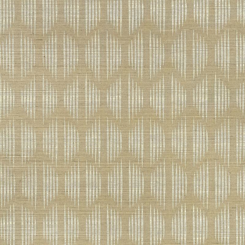 Schumacher Ovington Sisal Sage Wallpaper