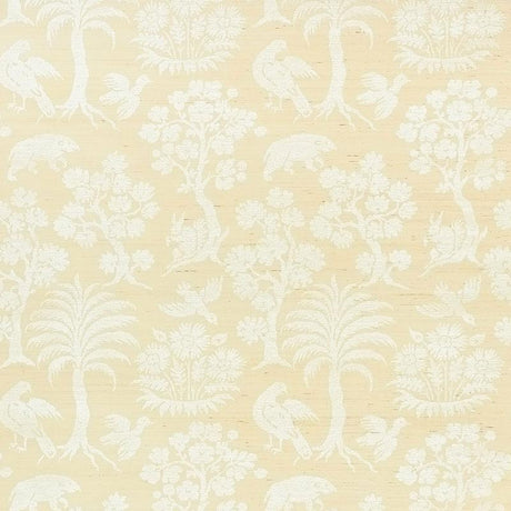 Schumacher Woodland Silhouette Sisal Ivory Wallpaper