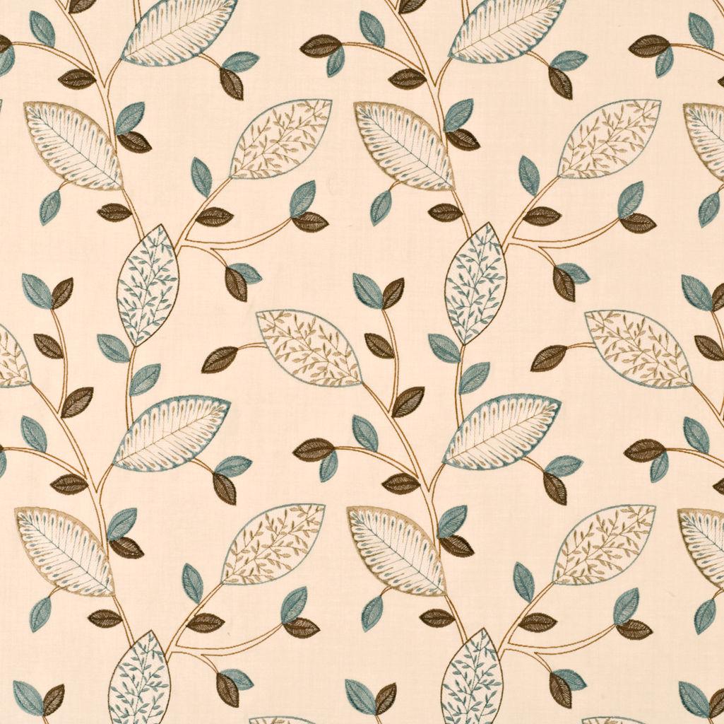 Baker Lifestyle LAURETTA TEAL/BISCUIT Drapery Fabric