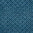 Schumacher Scallop Filigree Sisal Lapis On Peacock Wallpaper