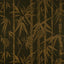 Schumacher Les Bambous Sisal Gold On Jet Wallpaper