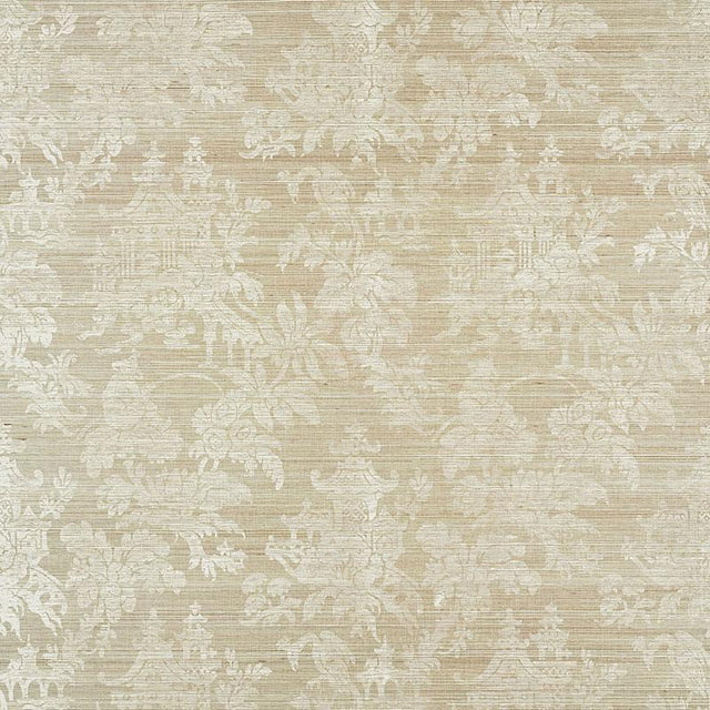 Schumacher Brighton Sisal Fog Wallpaper