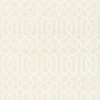 Schumacher Imperial Trellis Sisal Ivory Wallpaper