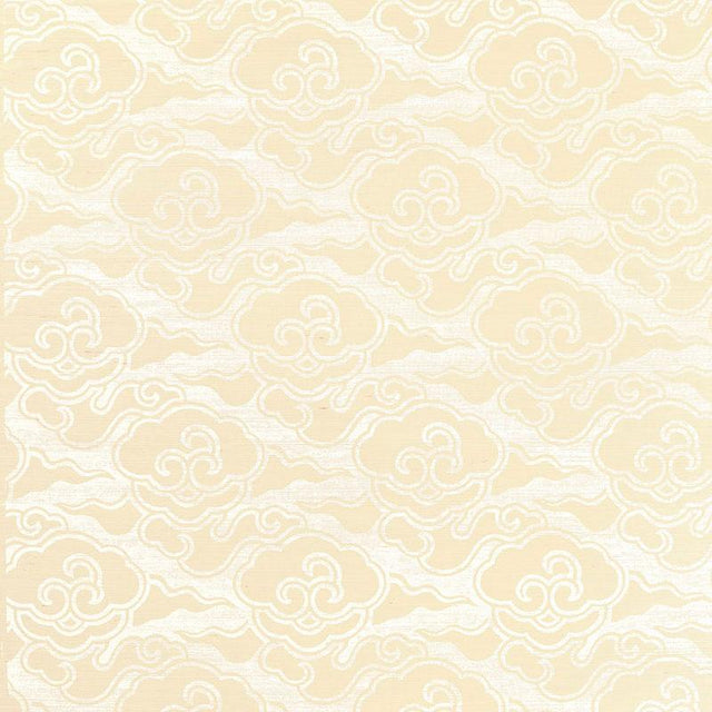 Schumacher Cirrus Clouds Sisal Blanched Wallpaper