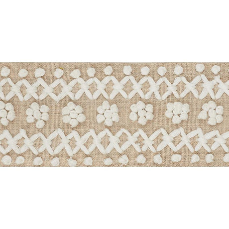 Schumacher Sunnyvale Tape Ivory Trim