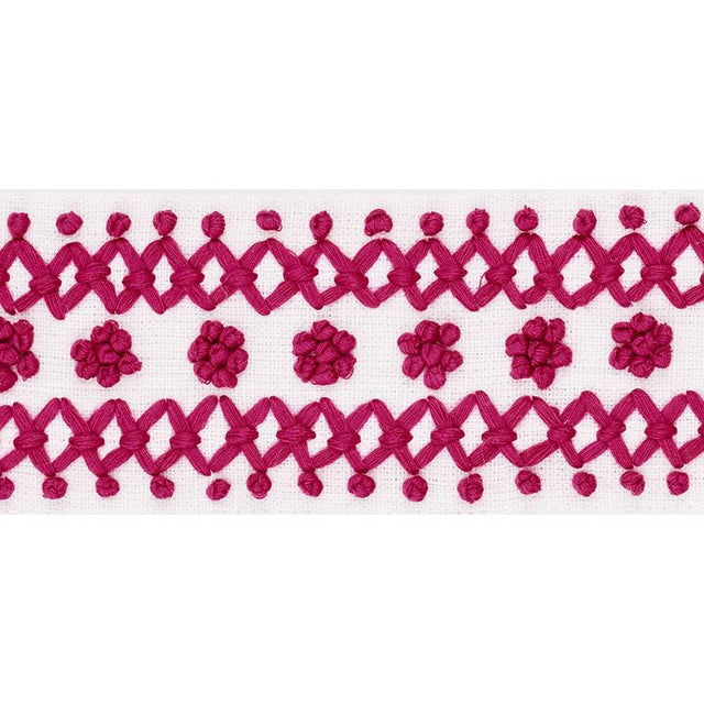 Schumacher Sunnyvale Tape Pink Trim