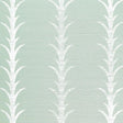 Schumacher Acanthus Stripe Sisal Seaglass & Chalk Wallpaper