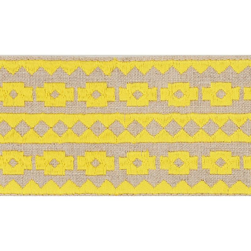 Schumacher Yellow On Natural Talitha Tape