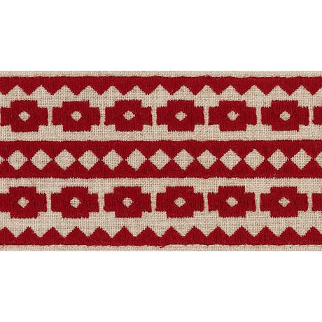 Schumacher Red On Natural Talitha Tape