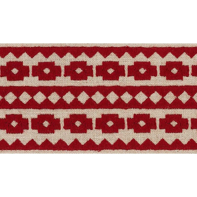 Schumacher Red On Natural Talitha Tape