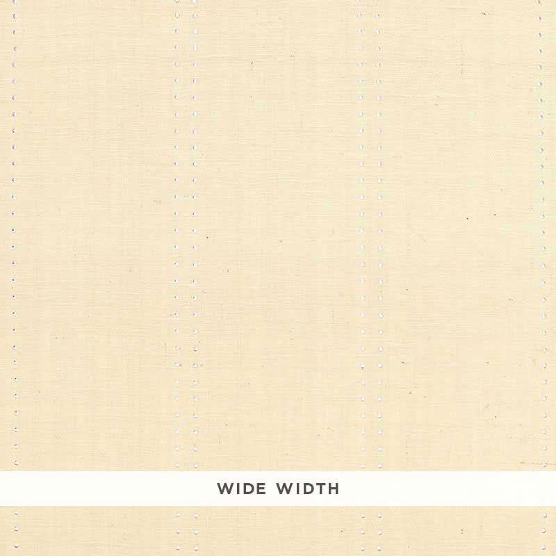 Schumacher Stud Stripe Ivory / Silver Wallpaper