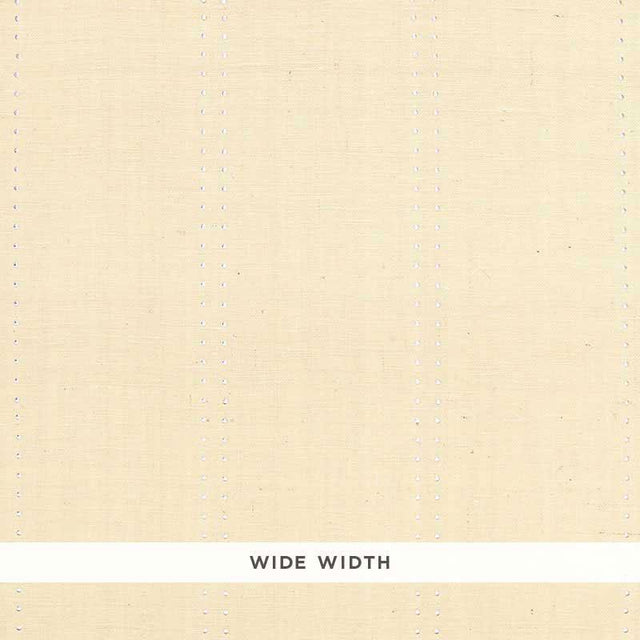 Schumacher Stud Stripe Ivory / Silver Wallpaper