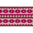 Schumacher Fuchsia On Natural Talitha Tape