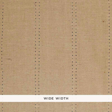 Schumacher Stud Stripe Natural / Bronze Wallpaper