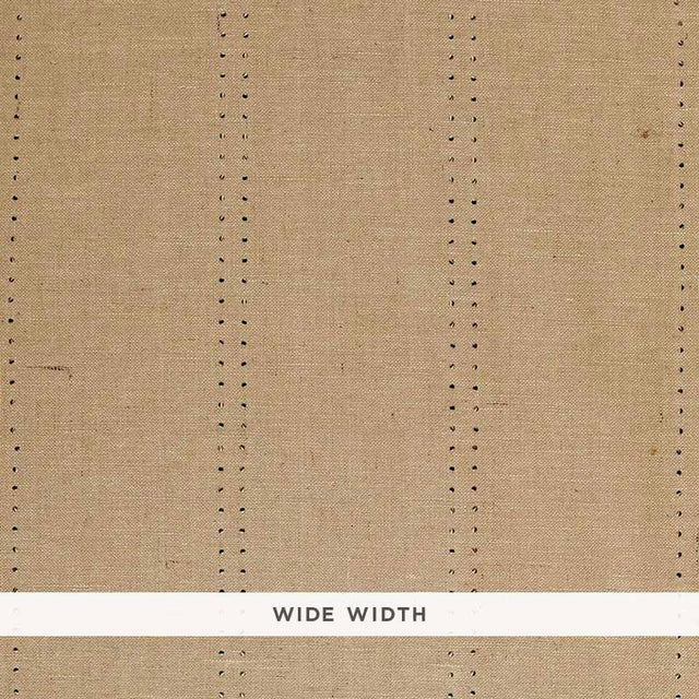 Schumacher Stud Stripe Natural / Bronze Wallpaper