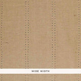 Schumacher Stud Stripe Natural / Bronze Wallpaper