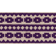 Schumacher Violet On Natural Talitha Tape