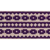 Schumacher Violet On Natural Talitha Tape