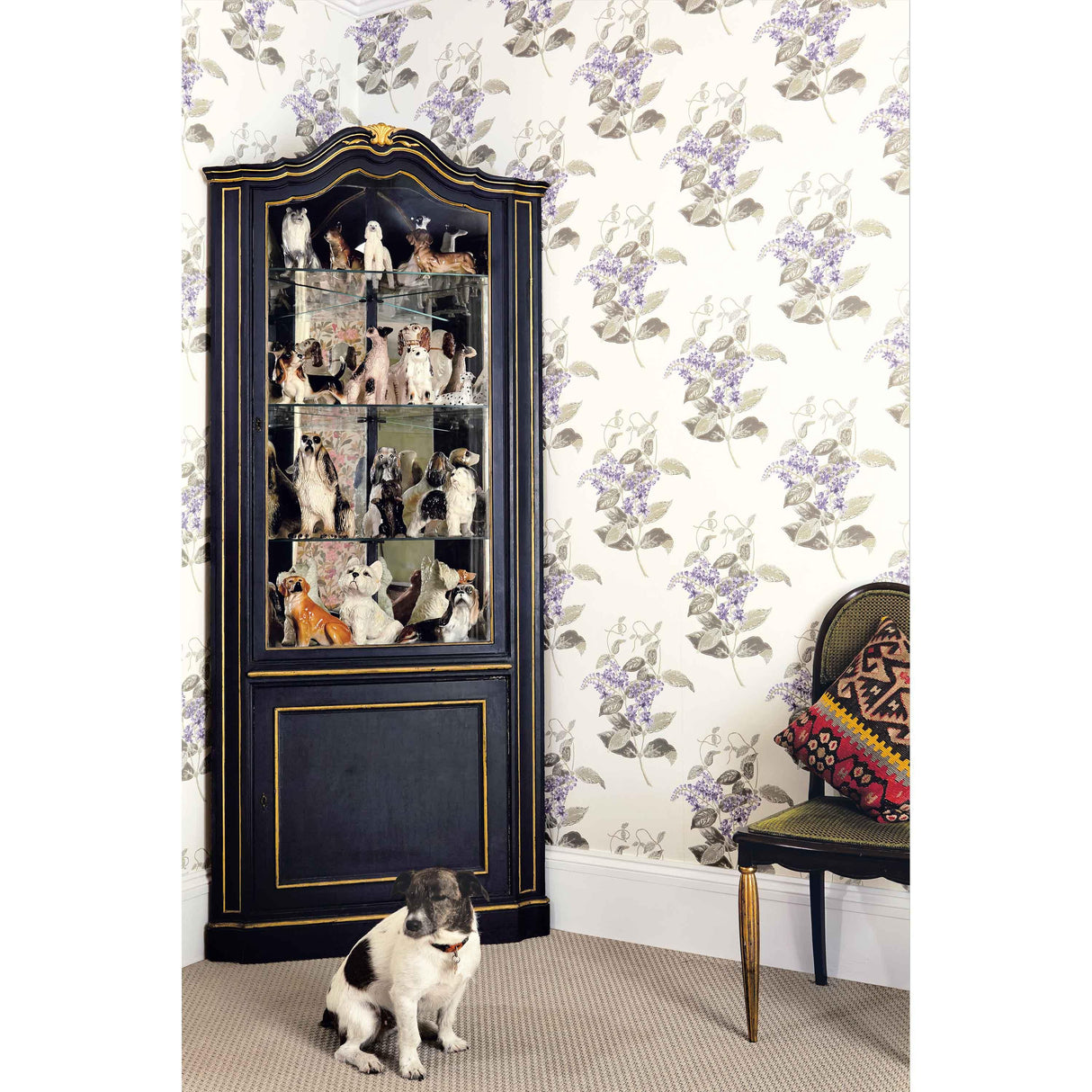 Cole & Son MADRAS VIOLET VIOLET & GREY Wallpaper