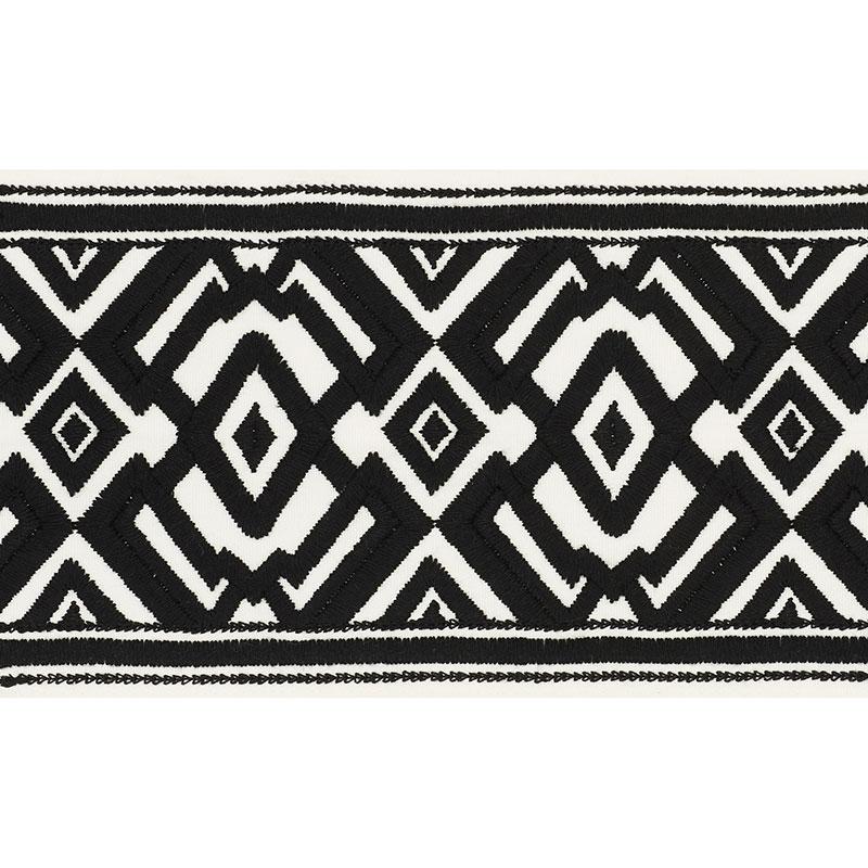 Schumacher Black On Ivory Avalon Tape