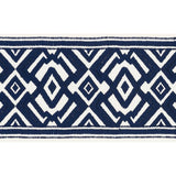 Schumacher Avalon Tape Blue Trim