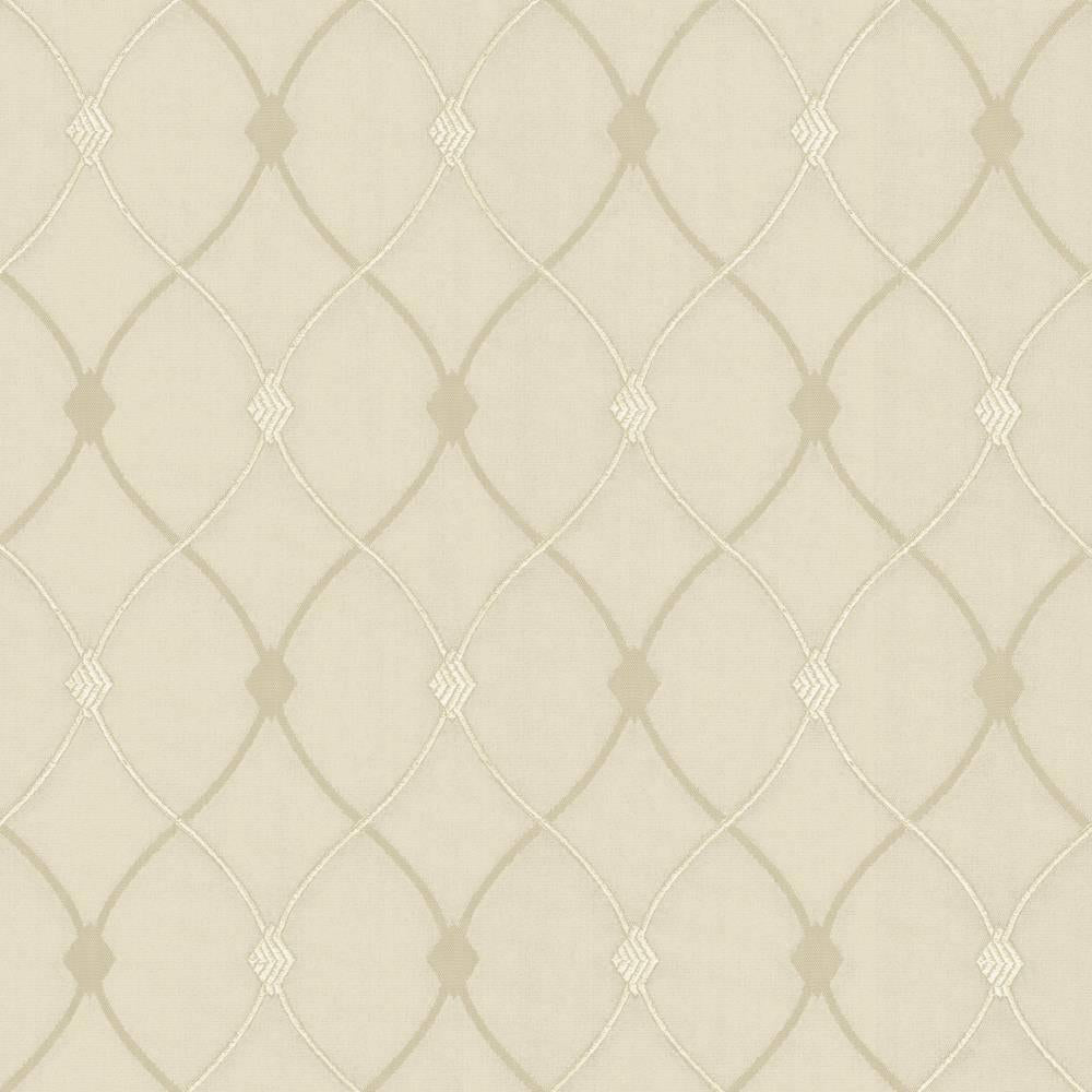 Kasmir Slipper Trellis Bone Fabric