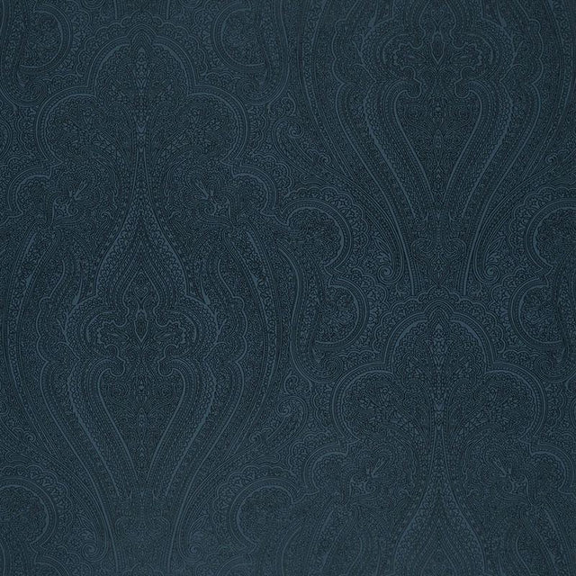 Schumacher Breckenridge Paisley Lapis Wallpaper