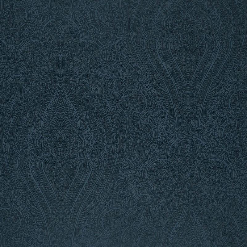 Schumacher Breckenridge Paisley Lapis Wallpaper