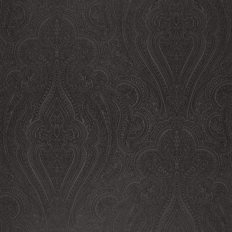 Schumacher Breckenridge Paisley Charcoal Wallpaper