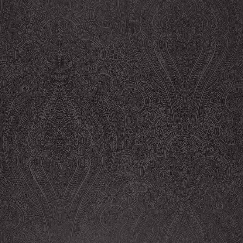 Schumacher Breckenridge Paisley Charcoal Wallpaper
