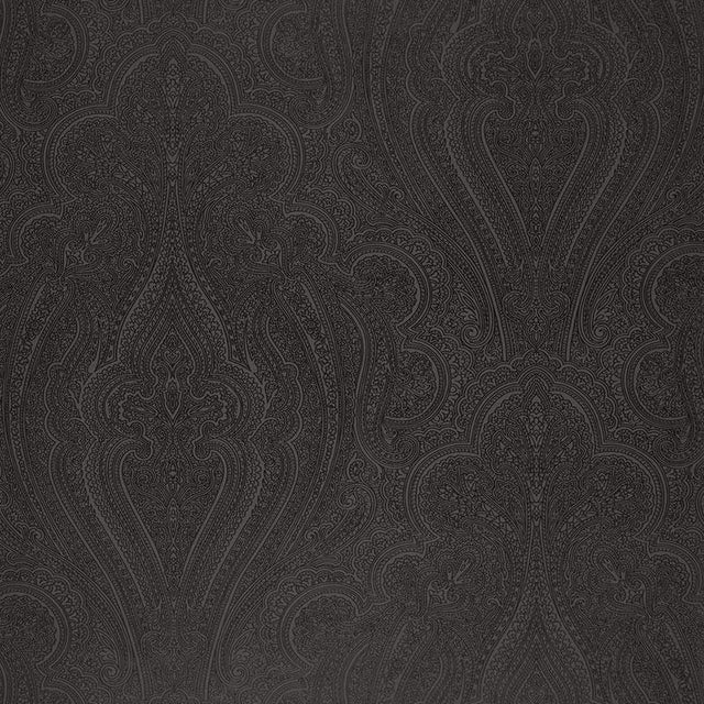 Schumacher Breckenridge Paisley Charcoal Wallpaper