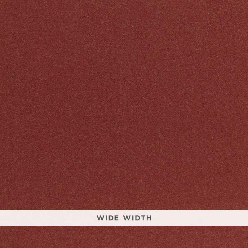 Schumacher Chester Wool Sidewall Carmine Wallpaper