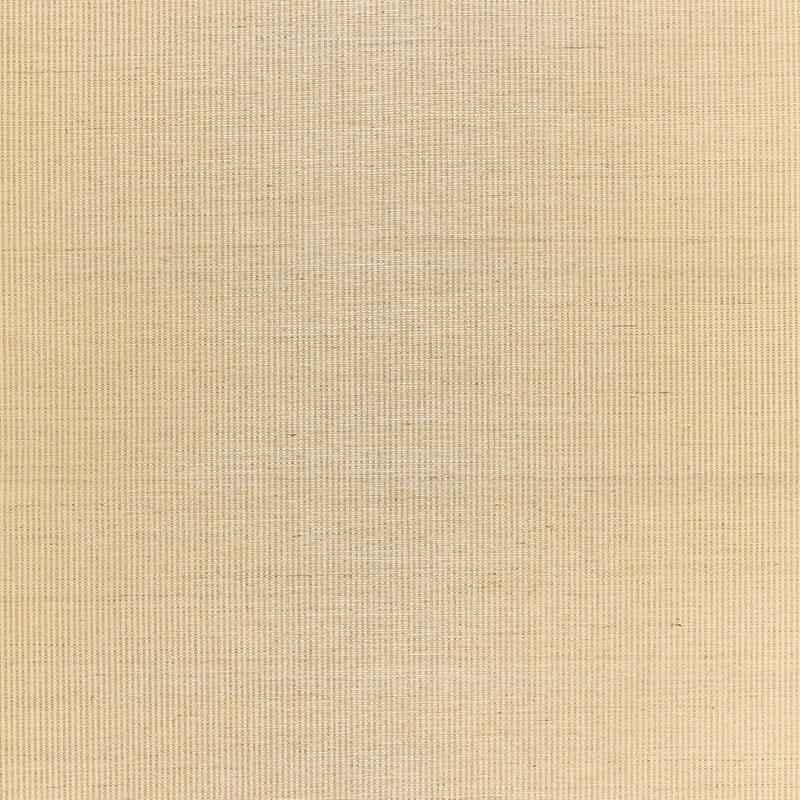 Schumacher Harshaw Pinstripe Sisal Tan Wallpaper