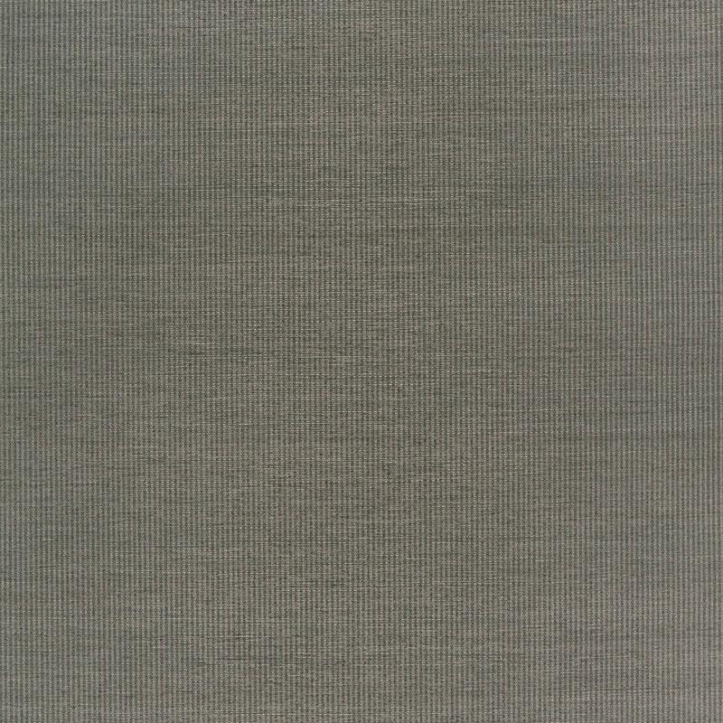 Schumacher Harshaw Pinstripe Sisal Smoke Wallpaper