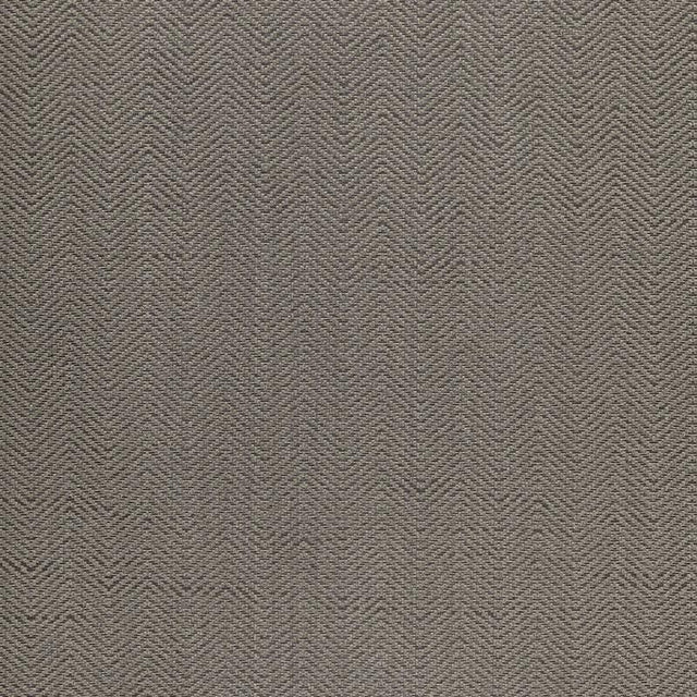 Schumacher Pearce Herringbone Smoke Wallpaper