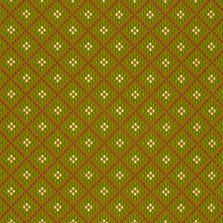 Schumacher Checkers Chartreuse / Leaf Fabric