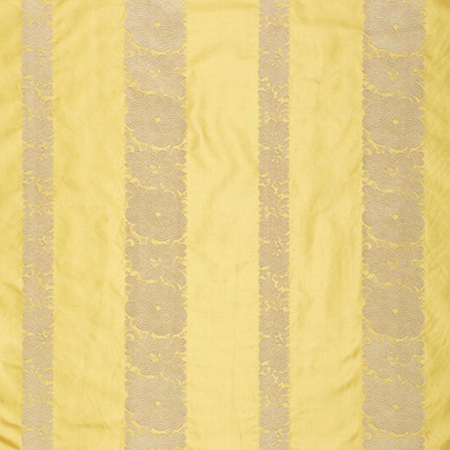 Schumacher Mandarin Silk Stripe Sunlight Fabric
