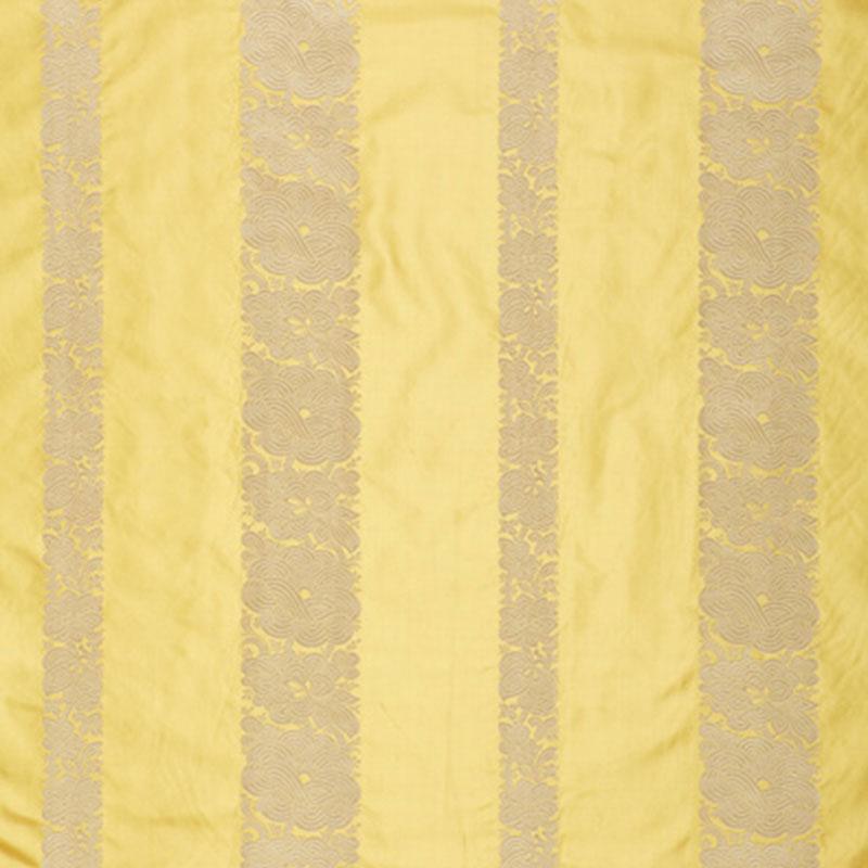 Schumacher Mandarin Silk Stripe Sunlight Fabric