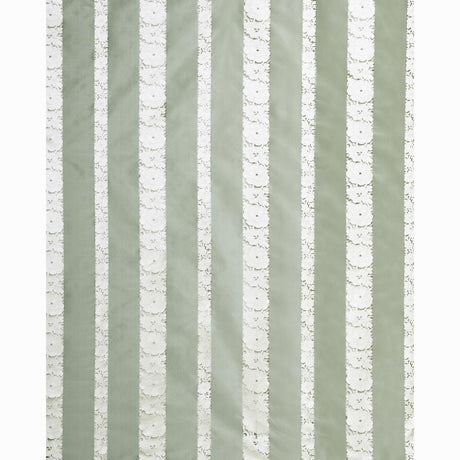Schumacher Mandarin Silk Stripe Ocean Mist Fabric