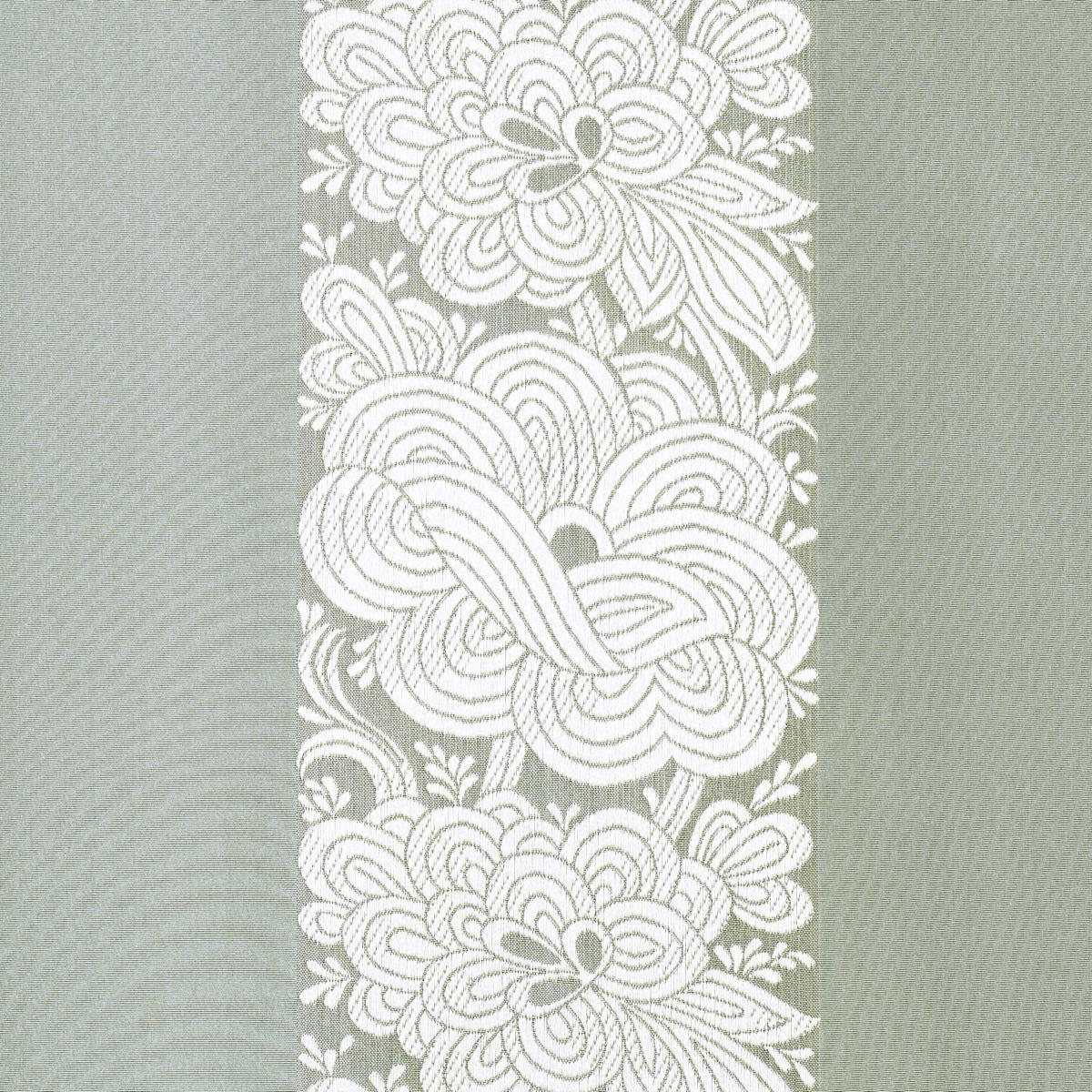 Schumacher Mandarin Silk Stripe Ocean Mist Fabric