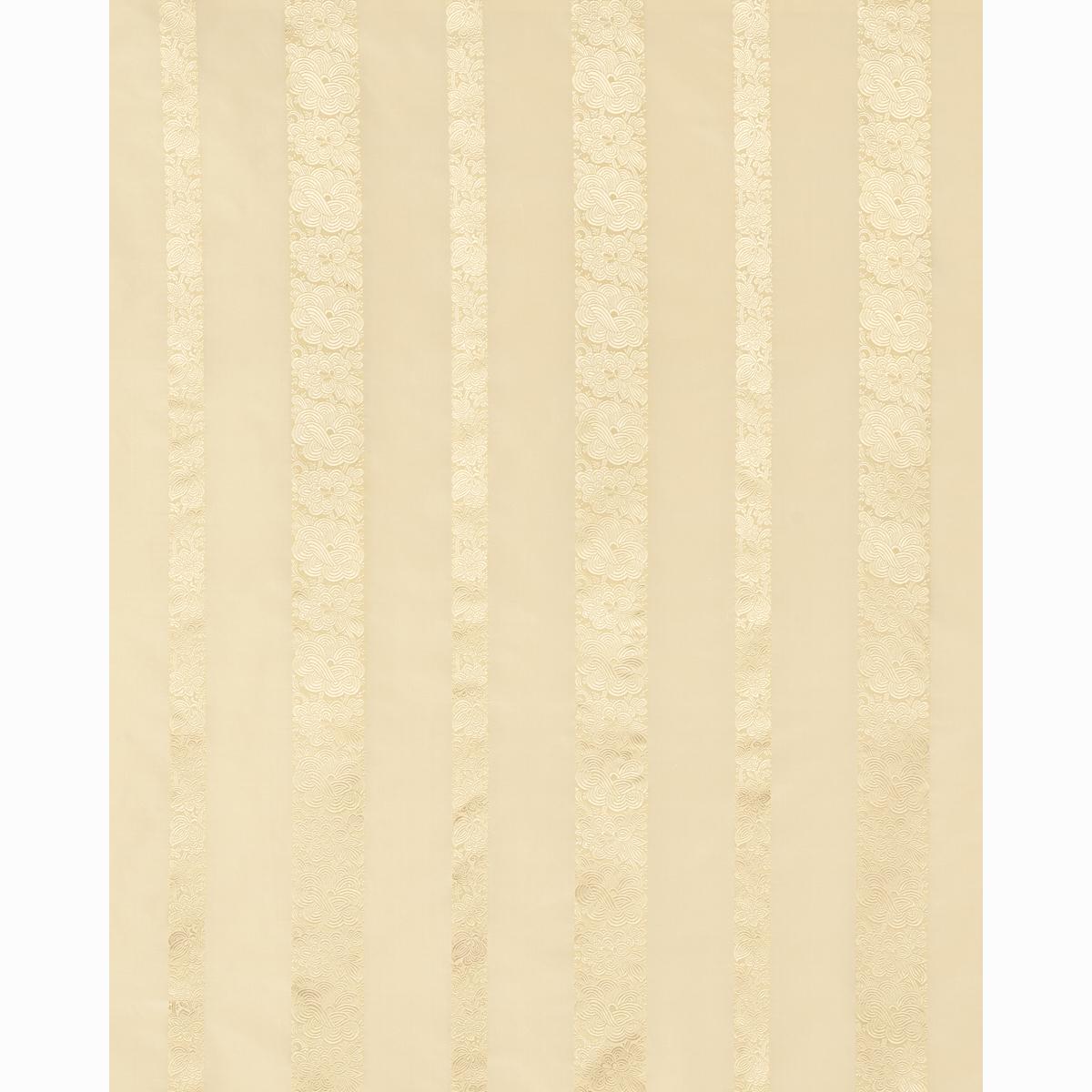 Schumacher Mandarin Silk Stripe Gold Dust Fabric
