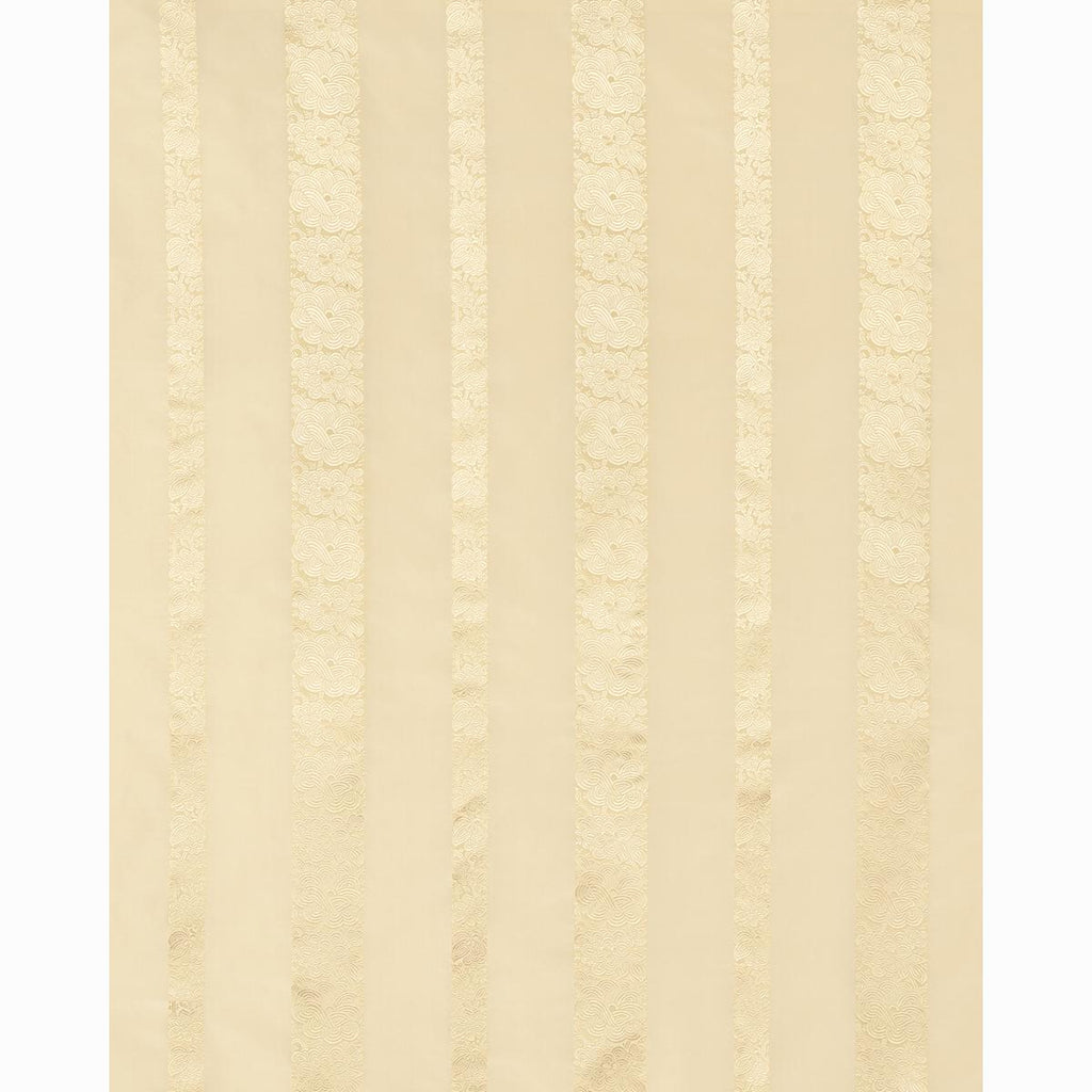 Schumacher Mandarin Silk Stripe Gold Dust Fabric