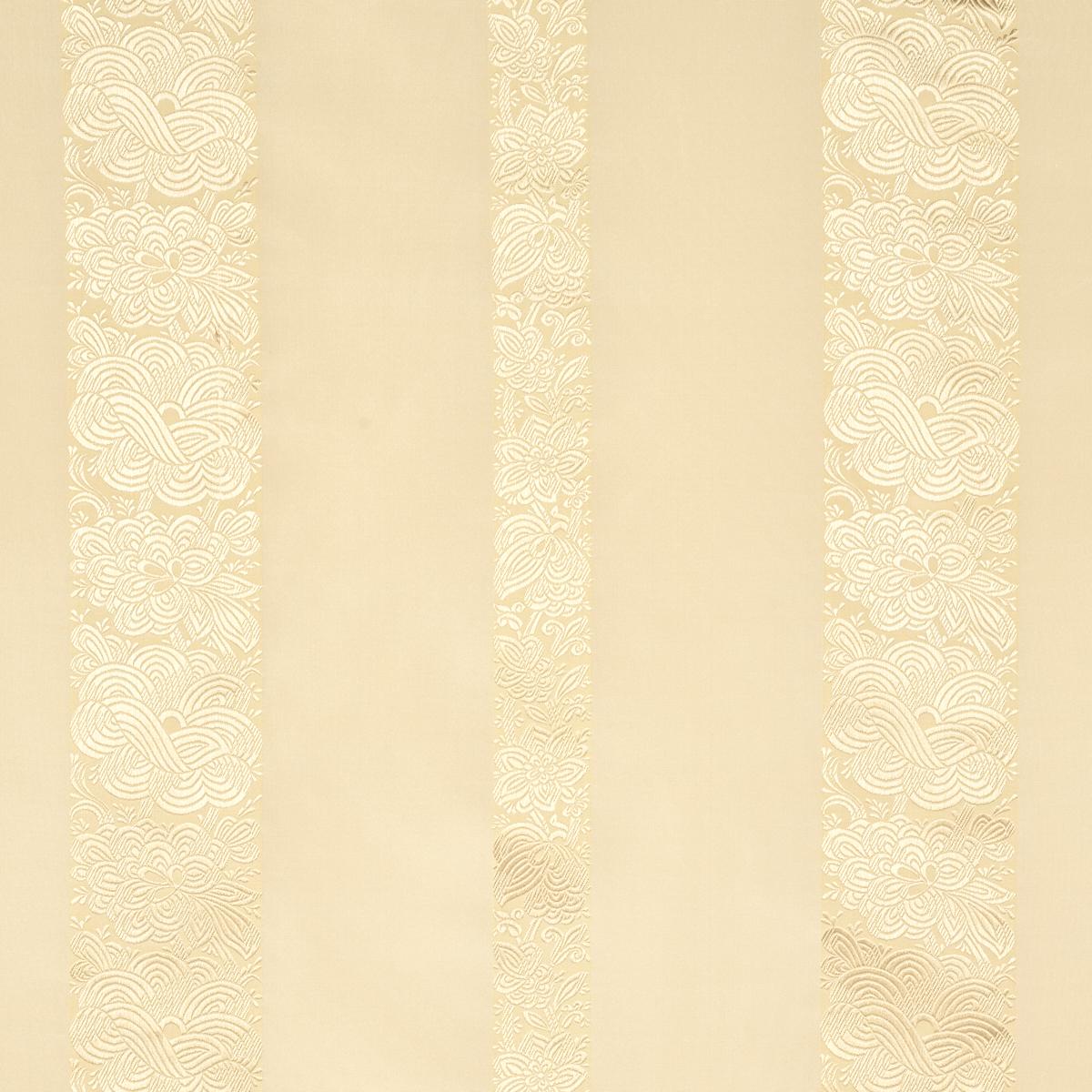 Schumacher Mandarin Silk Stripe Gold Dust Fabric