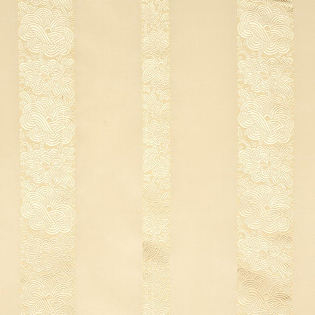 Schumacher Mandarin Silk Stripe Gold Dust Fabric