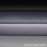 Schumacher Gainsborough Velvet Zinc Fabric