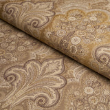 Schumacher New Castle Paisley Travertine Fabric