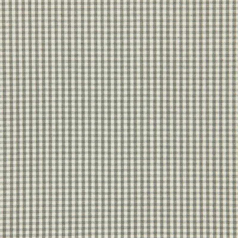 Schumacher Barnet Cotton Check Nickel Fabric